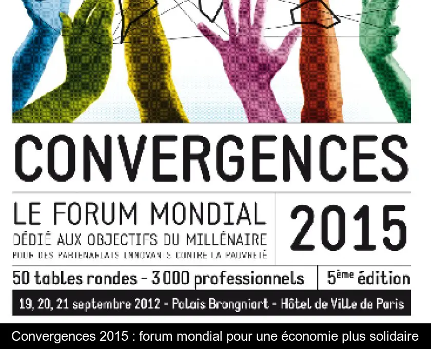 Convergences 2015 : forum mondial pour une économie plus solidaire