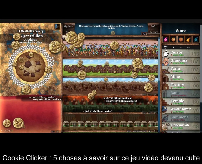Cookie Clicker : 5 choses à savoir sur ce jeu vidéo devenu culte Cookie Clicker : 5 choses à savoir sur ce jeu vidéo devenu culte