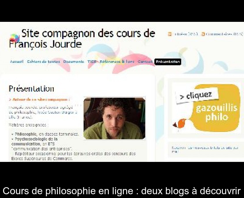 Cours de philosophie en ligne : deux blogs à découvrir Cours de philosophie en ligne : deux blogs à découvrir