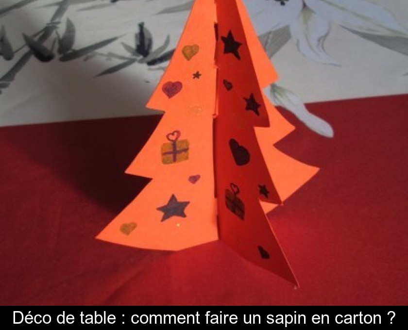 Déco de table : comment faire un sapin en carton ? Déco de table : comment faire un sapin en carton ?