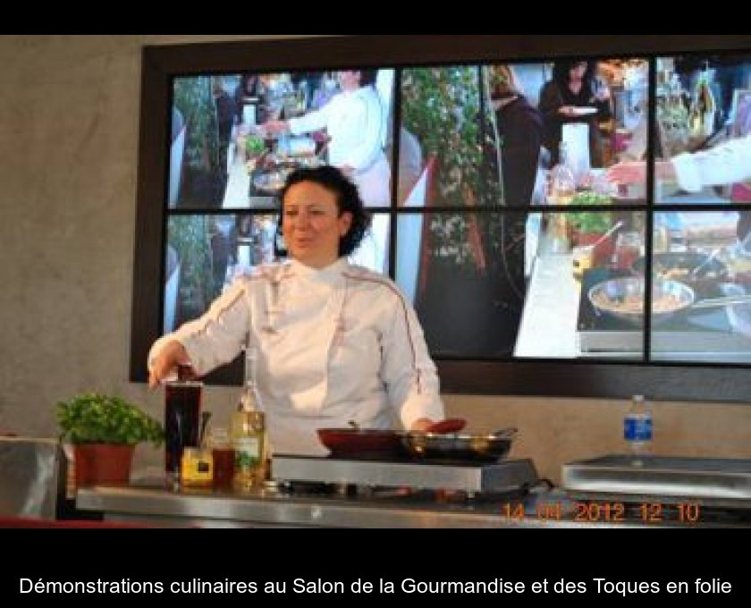 Démonstrations culinaires au Salon de la Gourmandise et des Toques en folie