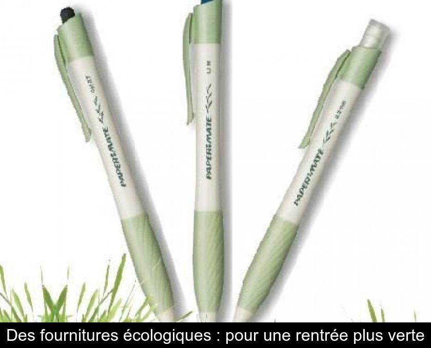Des fournitures écologiques : pour une rentrée plus verte Des fournitures écologiques : pour une rentrée plus verte