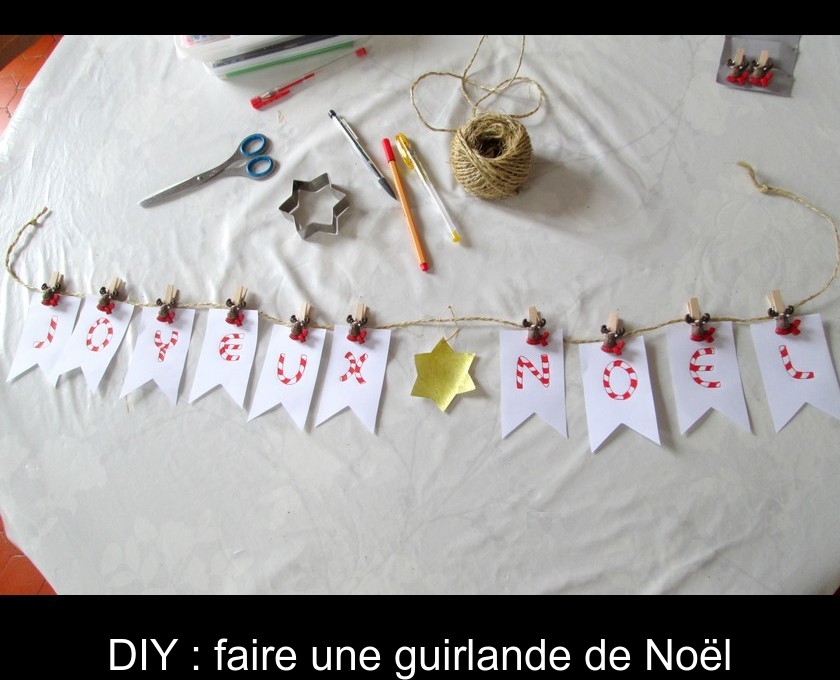 Guirlande de Noël en papier