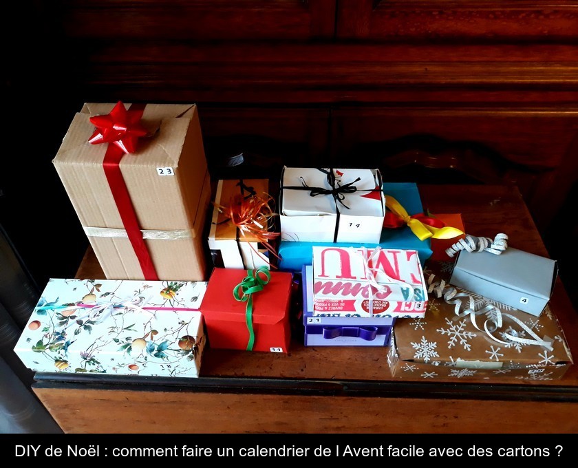DIY de Noël : comment faire un calendrier de l'Avent facile avec des cartons ? DIY de Noël : comment faire un calendrier de l'Avent facile avec des cartons ?