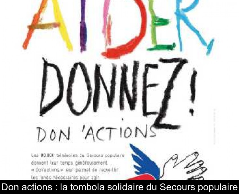 Don'actions : la tombola solidaire du Secours populaire