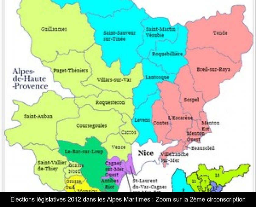Elections législatives 2012 dans les Alpes Maritimes : Zoom sur la 2ème circonscription Elections législatives 2012 dans les Alpes Maritimes : Zoom sur la 2ème circonscription