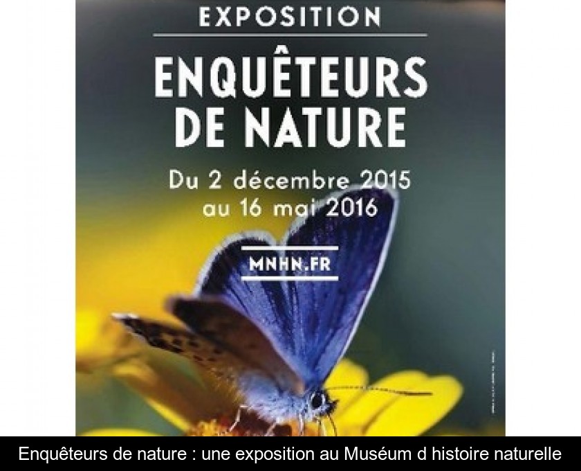 Enquêteurs de nature : une exposition au Muséum d'histoire naturelle Enquêteurs de nature : une exposition au Muséum d'histoire naturelle