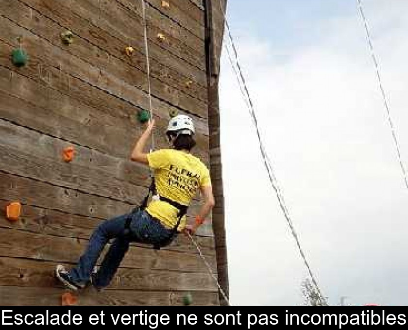 Escalade et vertige ne sont pas incompatibles Escalade et vertige ne sont pas incompatibles