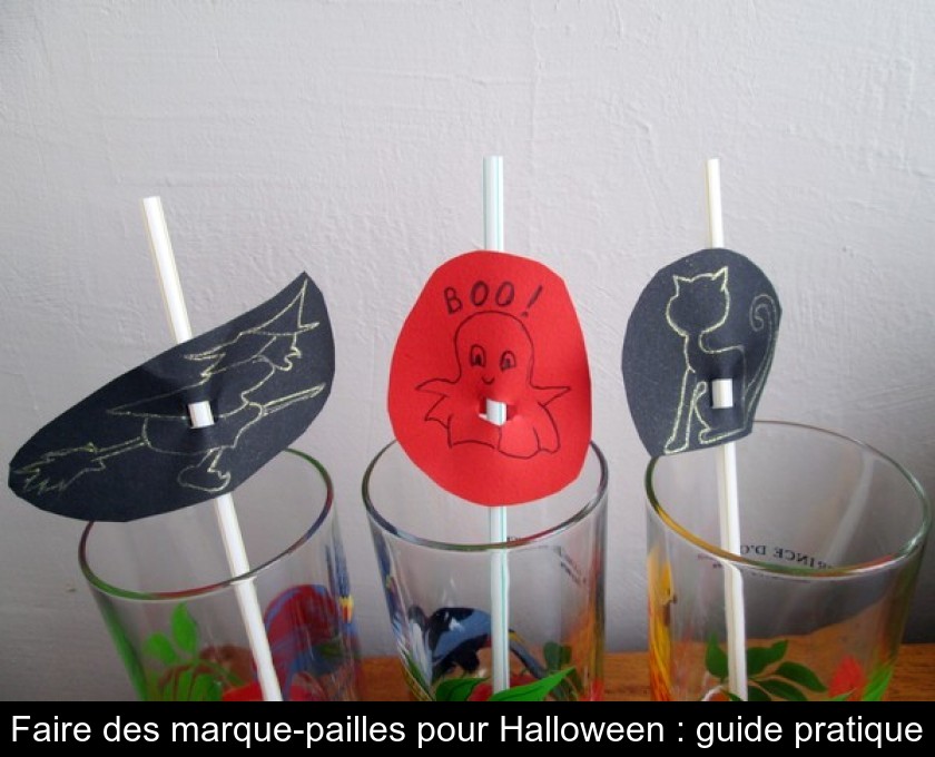 Faire des marque-pailles pour Halloween : guide pratique Faire des marque-pailles pour Halloween : guide pratique