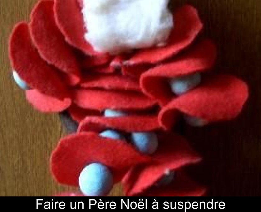Faire un Père Noël à suspendre Faire un Père Noël à suspendre
