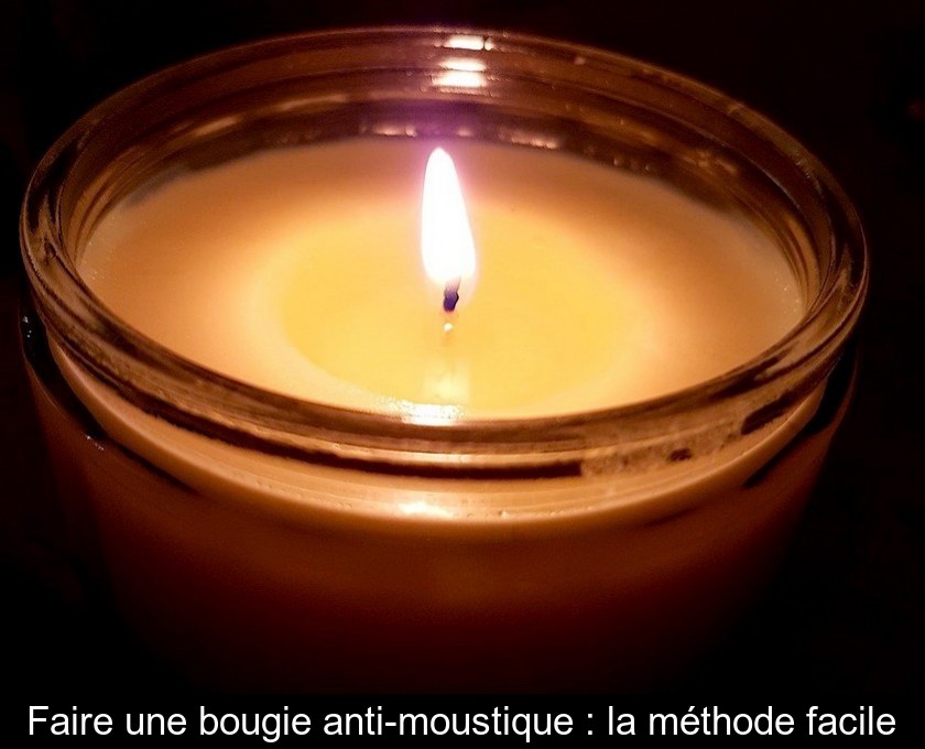 Faire une bougie anti-moustique : la méthode facile Faire une bougie anti-moustique : la méthode facile