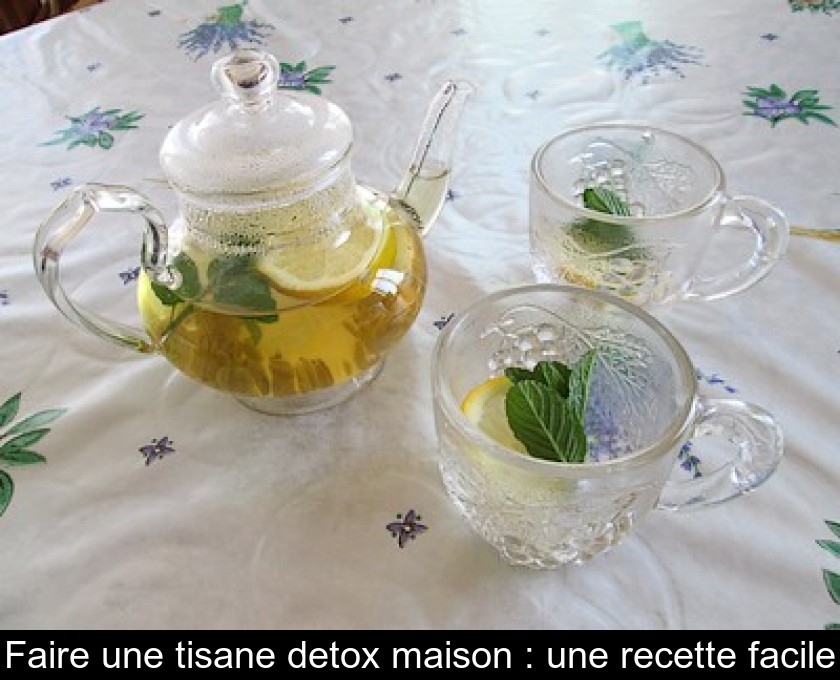 tisane detox minceur maison