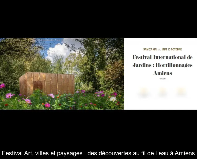 Festival Art, villes et paysages : des découvertes au fil de l'eau à Amiens