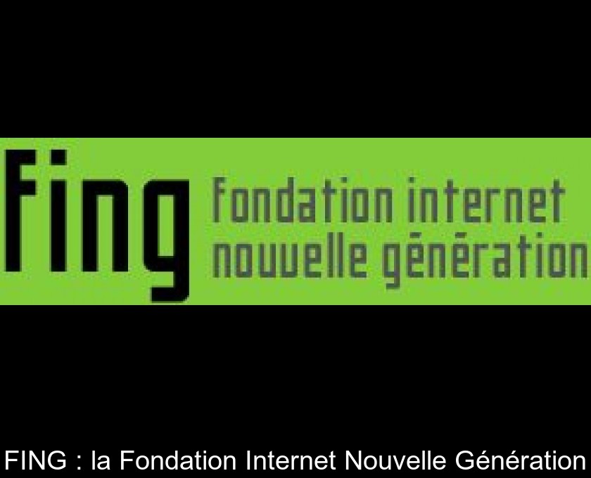 FING : la Fondation Internet Nouvelle Génération FING : la Fondation Internet Nouvelle Génération