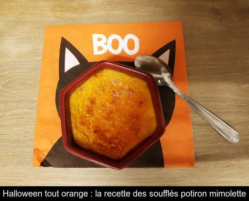 Halloween tout orange : la recette des soufflés potiron mimolette Halloween tout orange : la recette des soufflés potiron mimolette