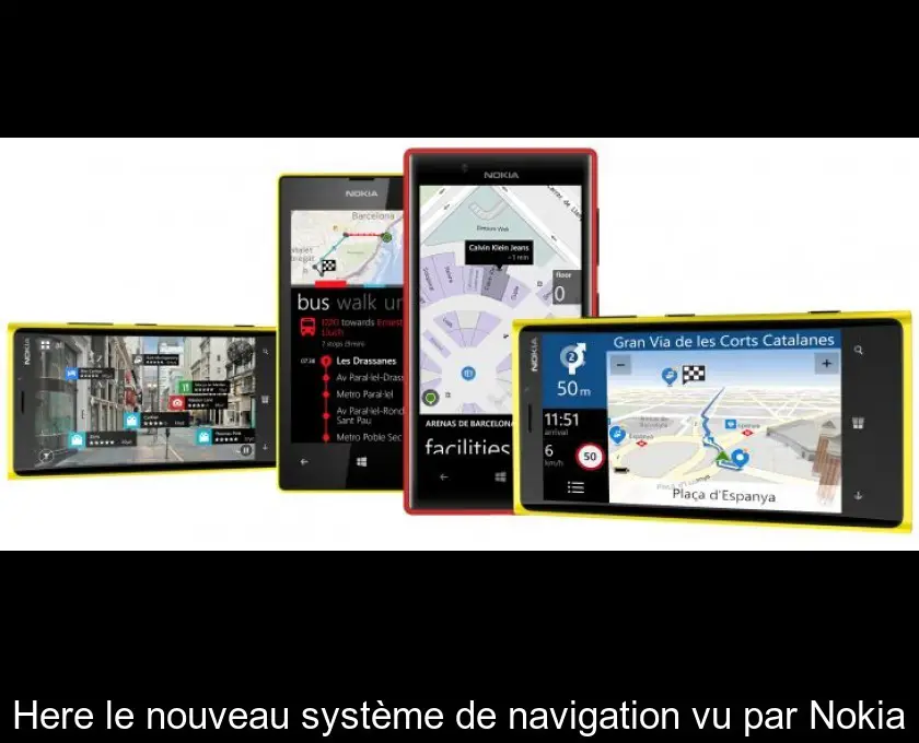 Here le nouveau système de navigation vu par Nokia