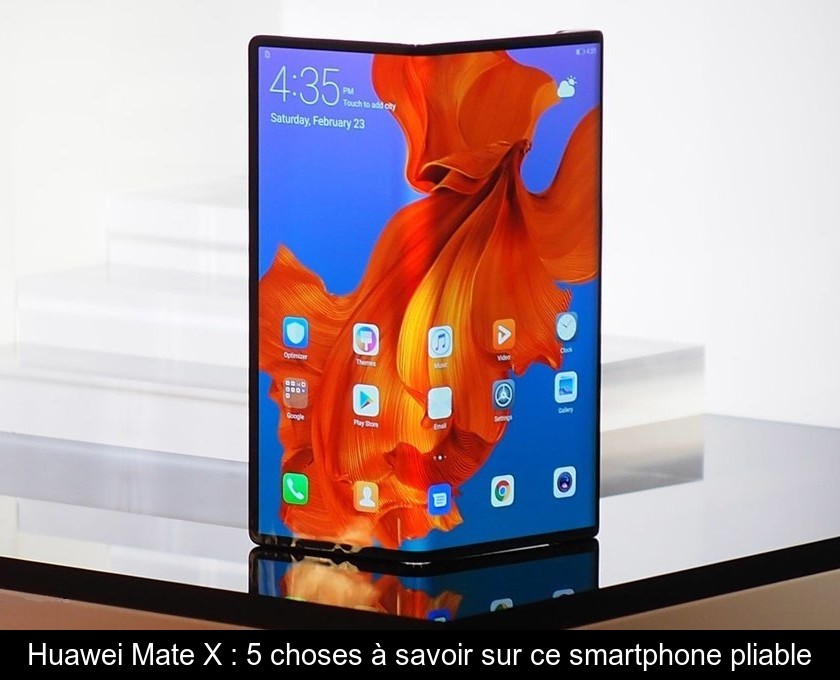 Huawei Mate X : 5 choses à savoir sur ce smartphone pliable