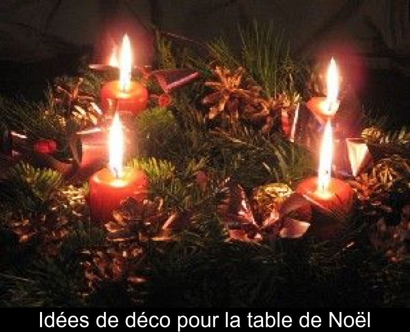 Idées de déco pour la table de Noël Idées de déco pour la table de Noël