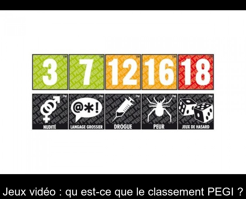 Jeux vidéo : qu'est-ce que le classement PEGI ? Jeux vidéo : qu'est-ce que le classement PEGI ?
