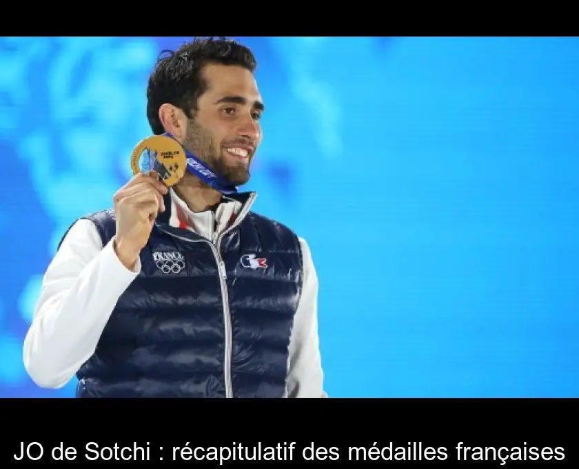 JO de Sotchi : récapitulatif des médailles françaises