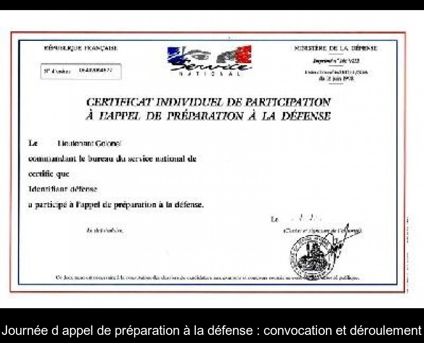 Journee D Appel De Preparation A La Defense Convocation Et Deroulement Journee D Appel De Preparation A La Defense Convocation Et Deroulement