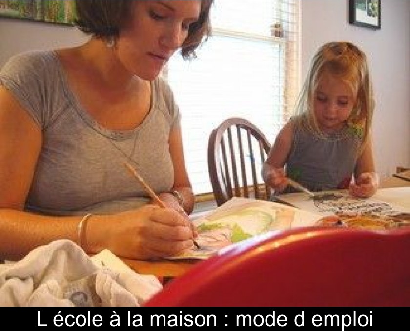 L'école à la maison : mode d'emploi L'école à la maison : mode d'emploi