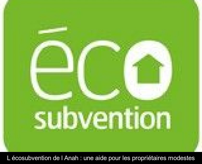 L'écosubvention de l'Anah : une aide pour les propriétaires modestes L'écosubvention de l'Anah : une aide pour les propriétaires modestes
