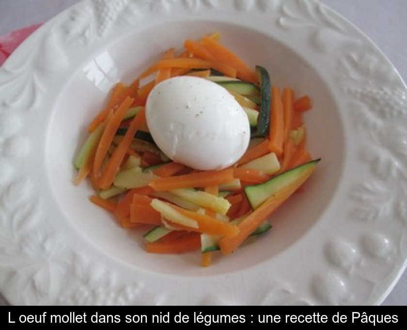 L Oeuf Mollet Dans Son Nid De Legumes Une Recette De Paques
