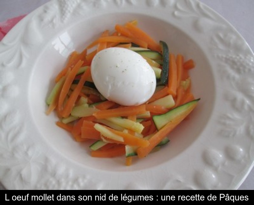 L'oeuf mollet dans son nid de légumes : une recette de Pâques