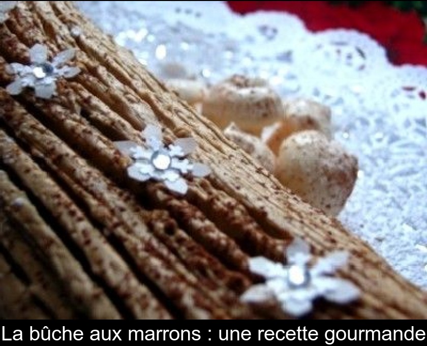 La bûche aux marrons : une recette gourmande La bûche aux marrons : une recette gourmande