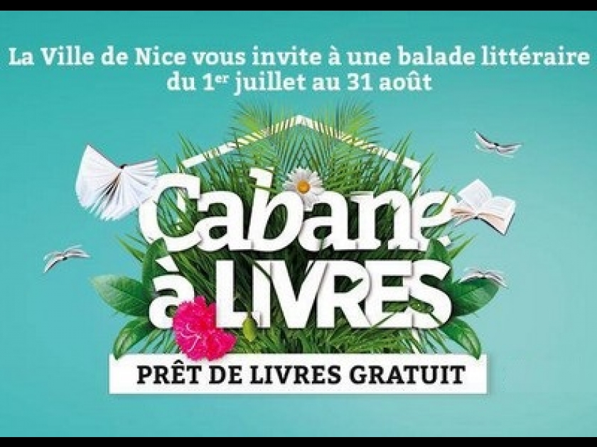 La cabane à livres prend ses quartiers d'été à Nice La cabane à livres prend ses quartiers d'été à Nice