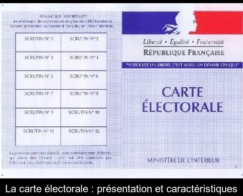 La carte électorale : présentation et caractéristiques