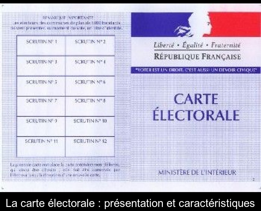La carte électorale : présentation et caractéristiques La carte électorale : présentation et caractéristiques