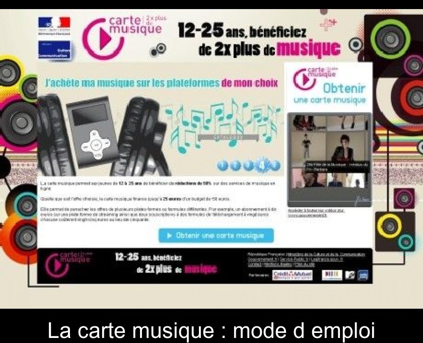 La carte musique : mode d'emploi La carte musique : mode d'emploi
