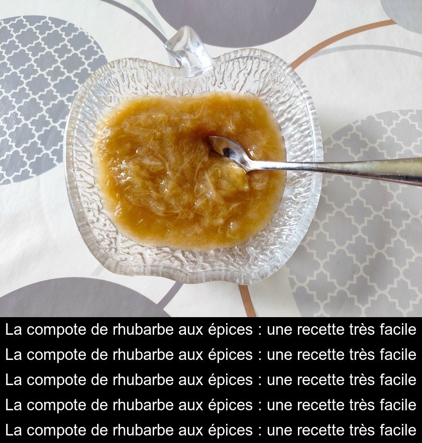 La compote de rhubarbe aux épices : une recette très facile