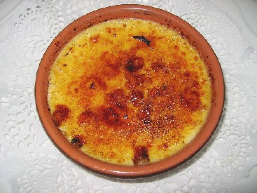 La crème brûlée au romarin La crème brûlée au romarin