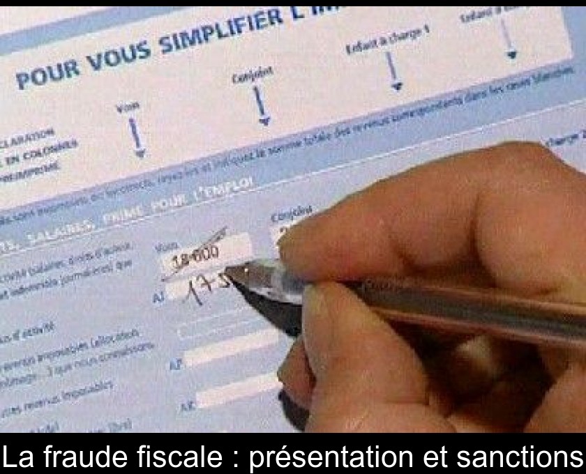 La fraude fiscale : présentation et sanctions La fraude fiscale : présentation et sanctions