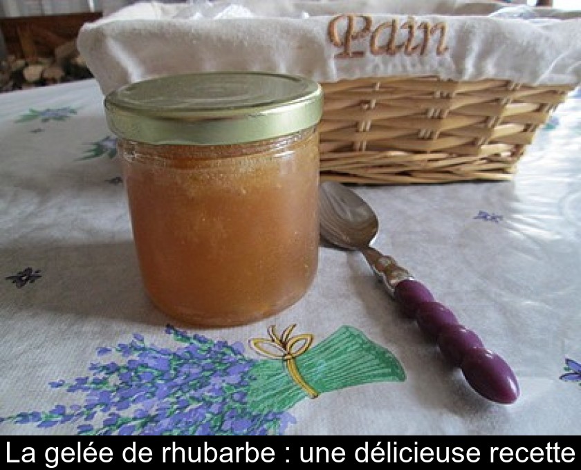 La gelée de rhubarbe : une délicieuse recette La gelée de rhubarbe : une délicieuse recette