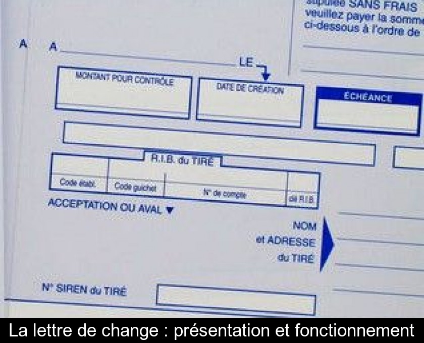 Les conditions de fond de la lettre de change