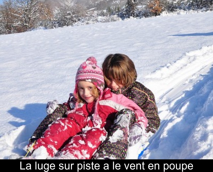 La luge sur piste a le vent en poupe La luge sur piste a le vent en poupe