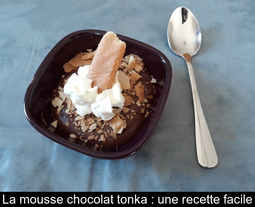 La mousse chocolat tonka : une recette facile La mousse chocolat tonka : une recette facile