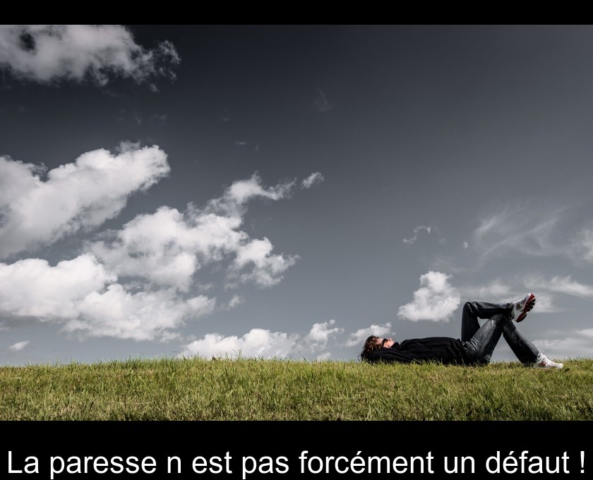 La paresse n'est pas forcément un défaut ! La paresse n'est pas forcément un défaut !