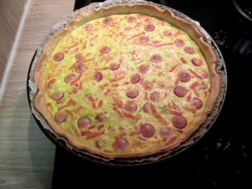 La quiche aux légumes et aux knacki : une recette facile La quiche aux légumes et aux knacki : une recette facile
