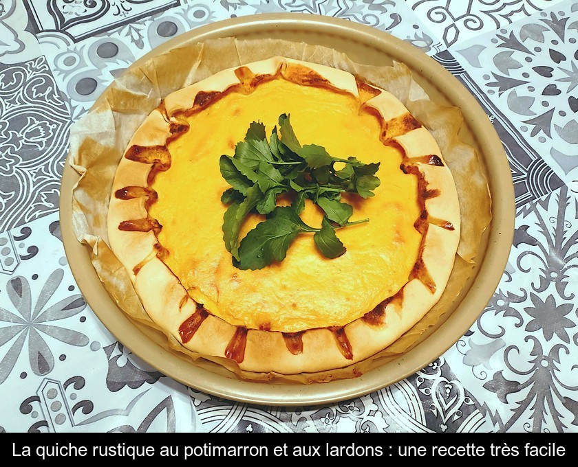 La quiche rustique au potimarron et aux lardons : une recette très facile