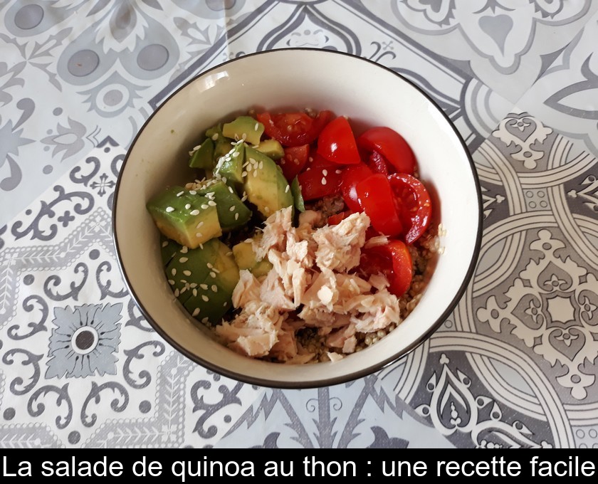 La salade de quinoa au thon : une recette facile La salade de quinoa au thon : une recette facile