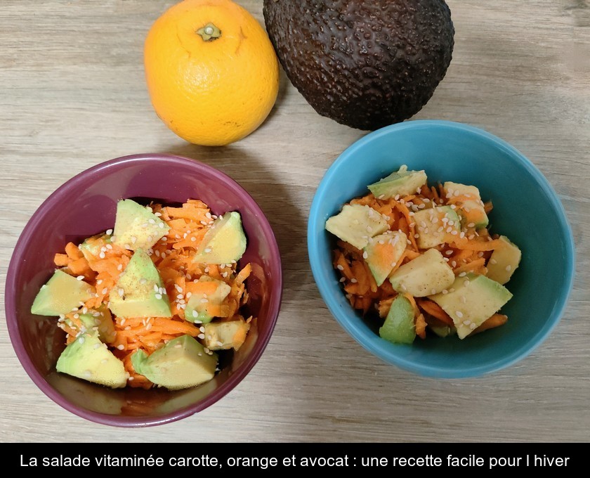 La salade vitaminée carotte, orange et avocat : une recette facile pour l'hiver