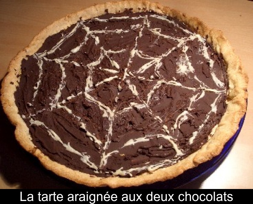 La tarte araignée aux deux chocolats La tarte araignée aux deux chocolats
