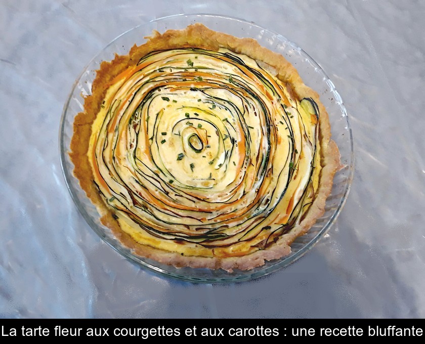 La tarte fleur aux courgettes et aux carottes : une recette bluffante La tarte fleur aux courgettes et aux carottes : une recette bluffante