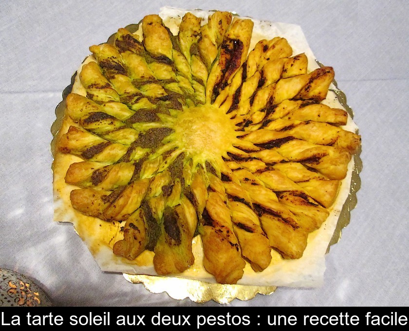 La tarte soleil aux deux pestos : une recette facile La tarte soleil aux deux pestos : une recette facile