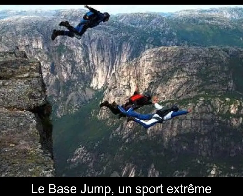 Le Base Jump, un sport extrême